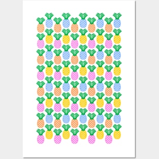 Pineapple Pattern Posters and Art